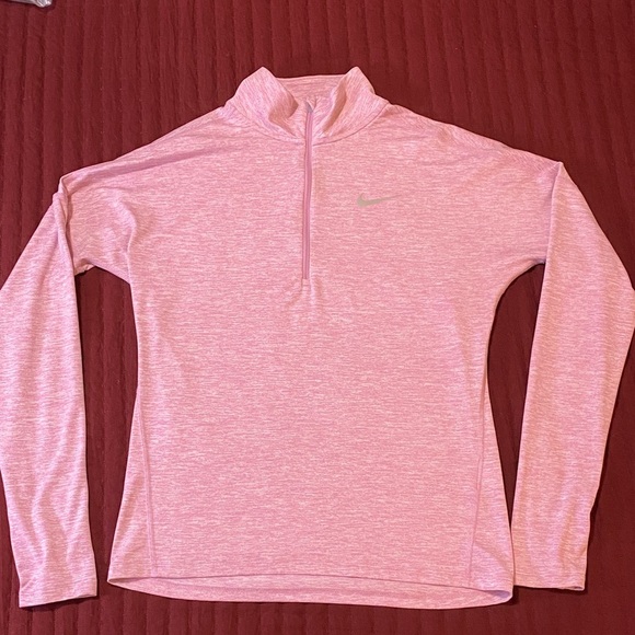 Nike Light Pink Half-Zip Dri-fit Pullover - Picture 1 of 10